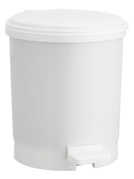 Papelera con pedal UTBY 3L plástico blanco Papelera con pedal UTBY 3L plástico blanco