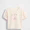 IE FRCH BF SS LOGO T IVORY FROST