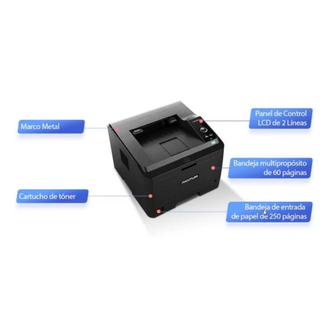 IMPRESORA PANTUM LASER MONOCROMATICA 33PPM IMPRESORA PANTUM LASER MONOCROMATICA 33PPM