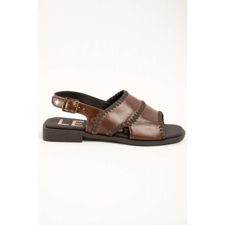 Sandalia Tobillera Chocolate