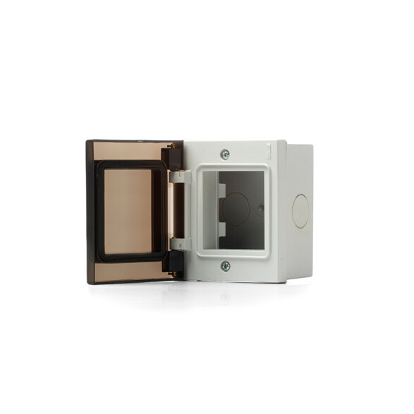 Caja exterior de 2 mód tapa estanca IP55 gris Sica SK3070