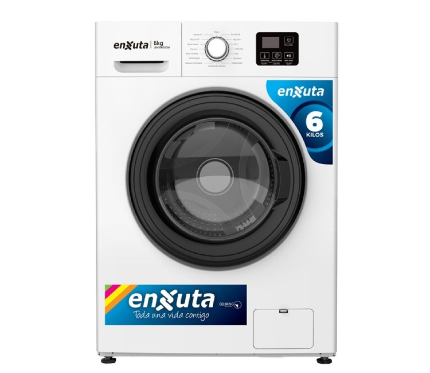 Lavarropas Enxuta Carga Frontal Lenx0650dw 6k 