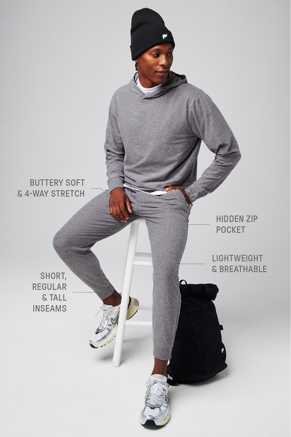 Pantalón The Cloud Jersey Jogger Hombre Onyx Heather