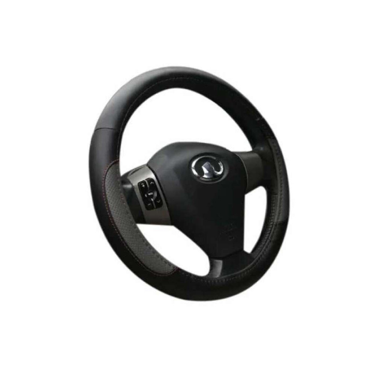 Cubre Volante Protector Auto - Gris Negro Combinado 