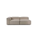 Sillón Nicole Esquinero Doble Izquierdo Gris