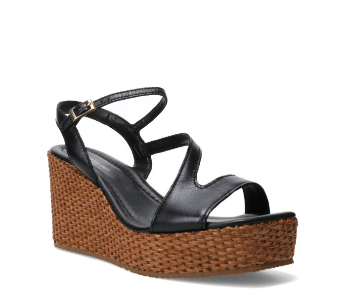 Sandalias de Mujer Bottero Plataforma Negro