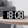 Reloj Digital Led A Pilas o USB Con Calendario y temperatura Blanco