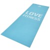 Colchoneta Yoga Mat 4mm Love Fitness Reebok Celeste