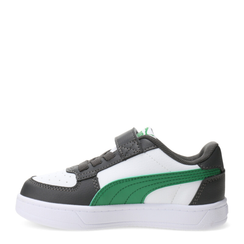 Championes Infantiles Puma Caven 2.0 Block Blanco - Gris - Verde