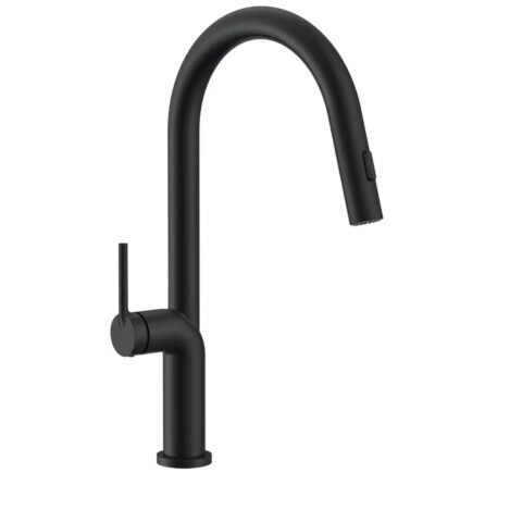 Grifería de Cocina Monocomando de mesada Eon Curvo Extensible Negro Mate Grifería De Cocina Monocomando De Mesada Eon Curvo Extensible Negro Mate