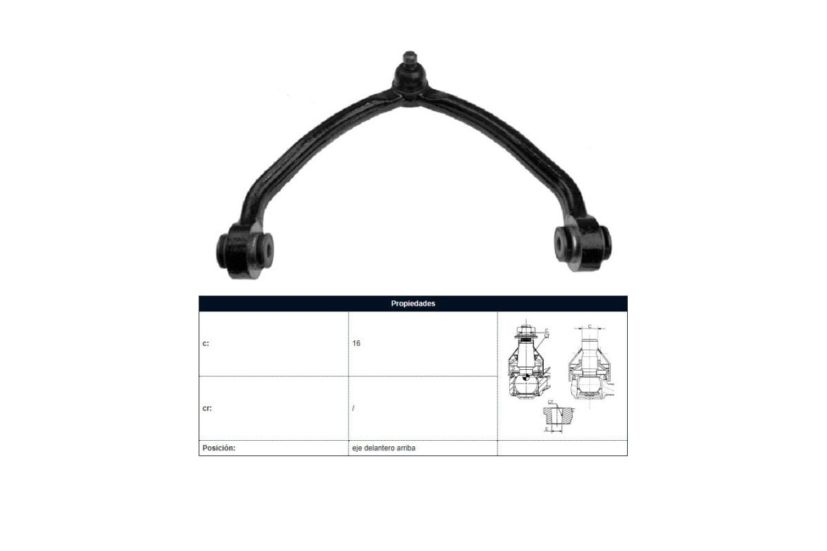 Parilla De Suspension Delantera Kia Sportage 94-03 Der/Izq Parilla De Suspension Delantera Kia Sportage 94-03 Der/Izq