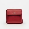 Morral Liana En Cuero Graneado Rojo