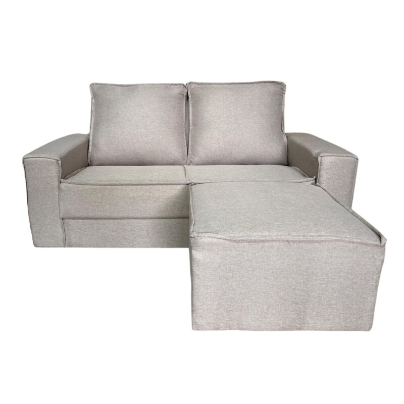 Sofá + Puff Coimbra 3 Cuerpos Marrón Tostados Sofá + Puff Coimbra 3 Cuerpos Marrón Tostados