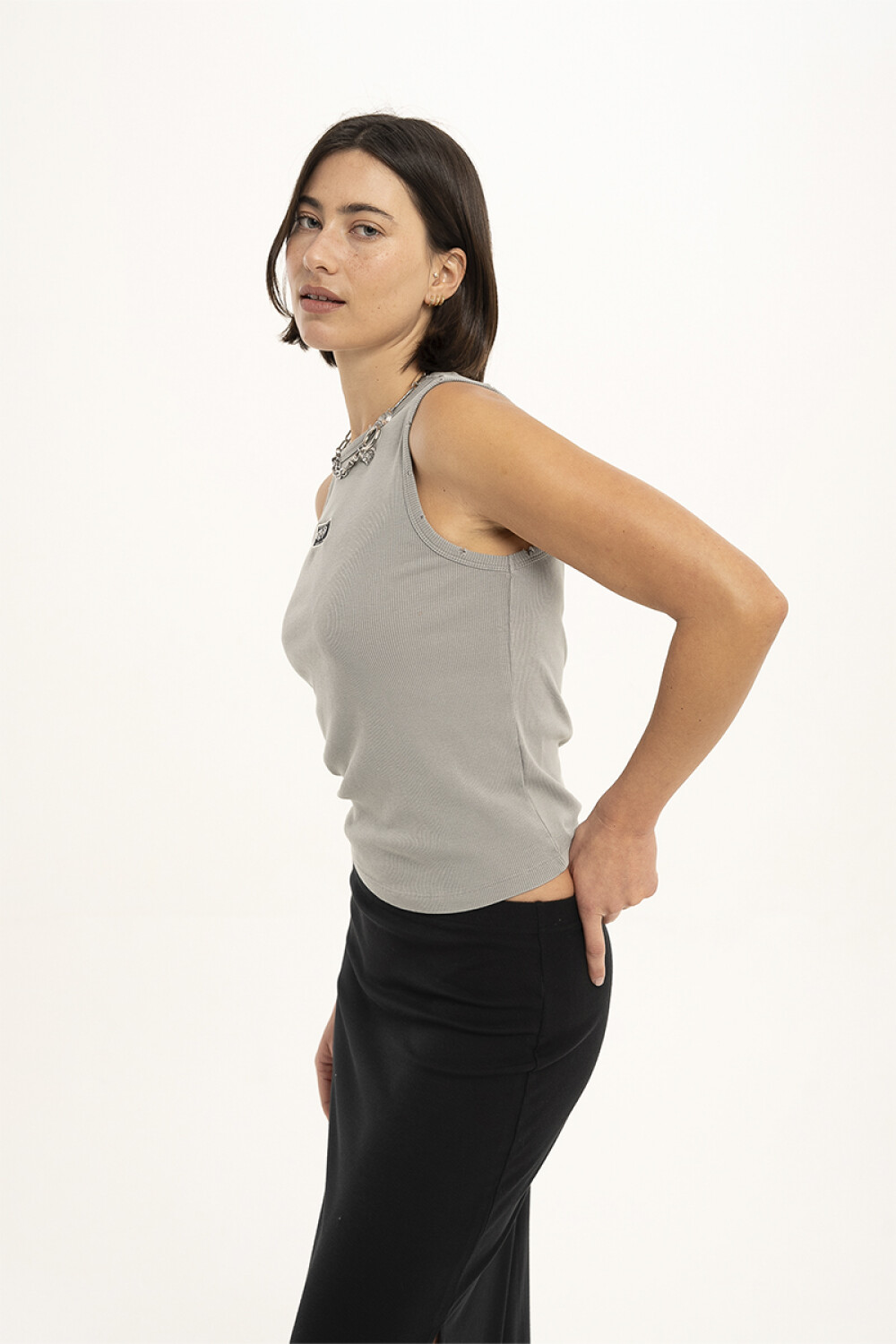 Musculosa Pulau Btfly Tank Top Gris