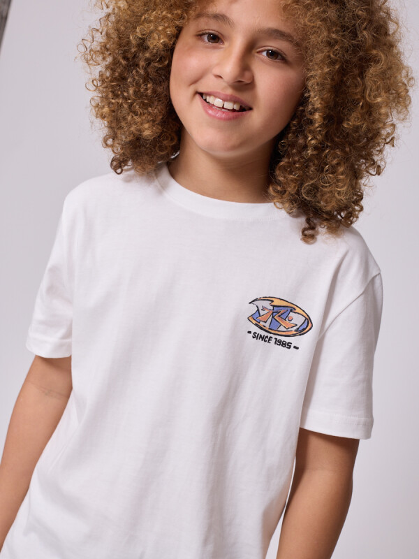 T-SHIRT MUNKE TEEN RUSTY Blanco