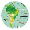 Puzzle observación 61x38 cm 200 Pcs + Libro Mapa Mundo