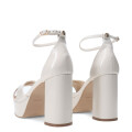 Sandalias de Mujer Bottero con Plataforma y Pulsera Blanco Hueso