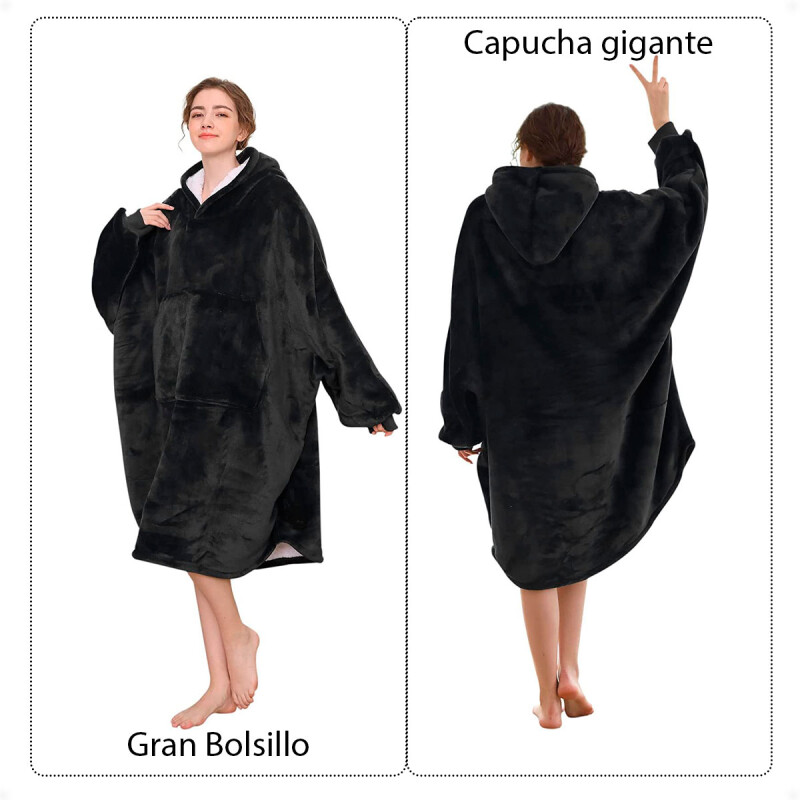 Manta Buzo Corderito Negro