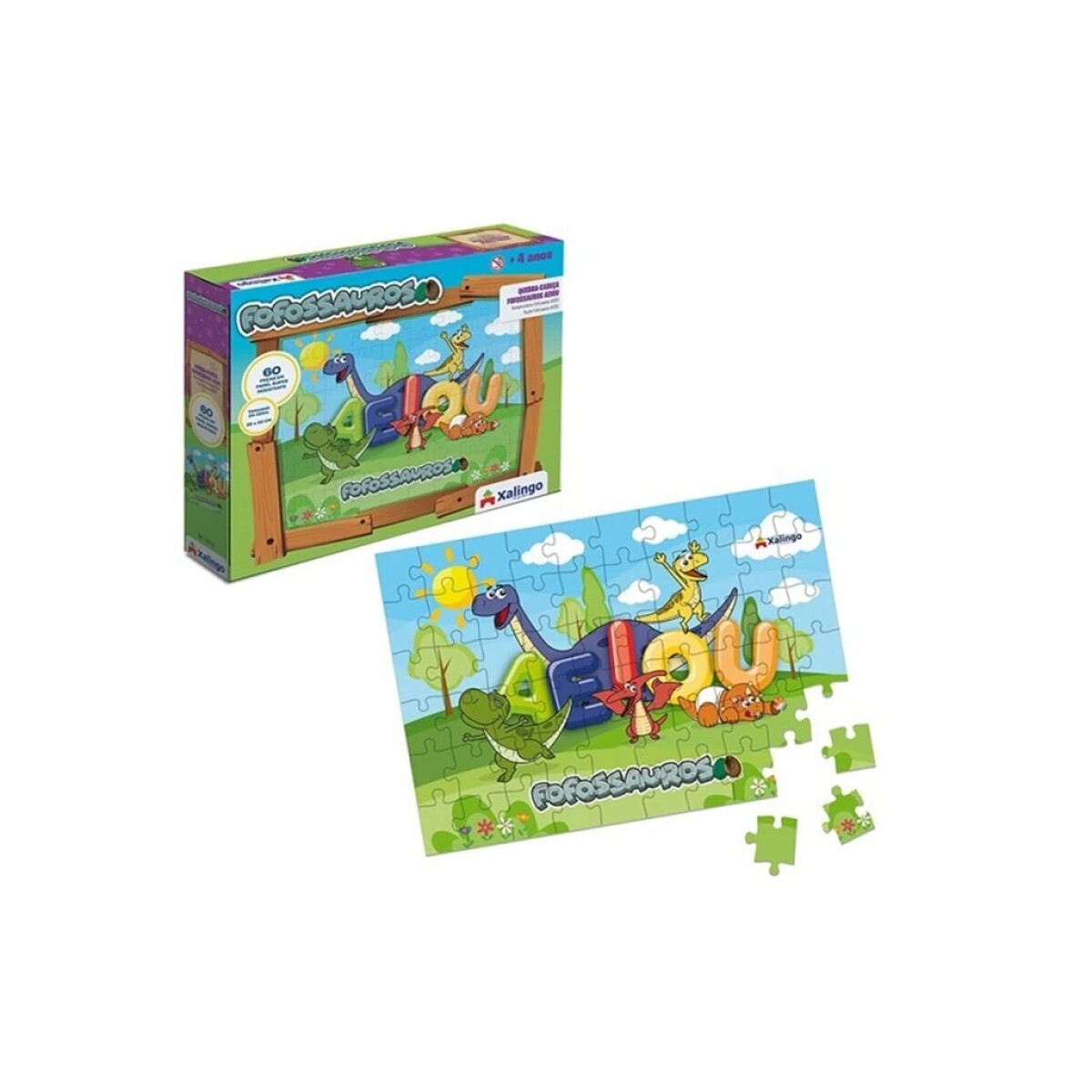 PUZZLE DE DISNOSAURIOS PARA NIÑOS 60 PIEZAS 