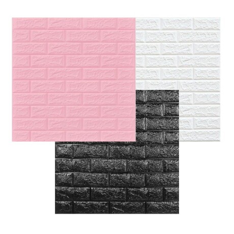 REVESTIMIENTO AUTO ADHESIVO 3D 70 X 77 CM X 3 MM - LADRILLO X 10 UNIDADES REVESTIMIENTO AUTO ADHESIVO 3D 70 X 77 CM X 3 MM - LADRILLO X 10 UNIDADES