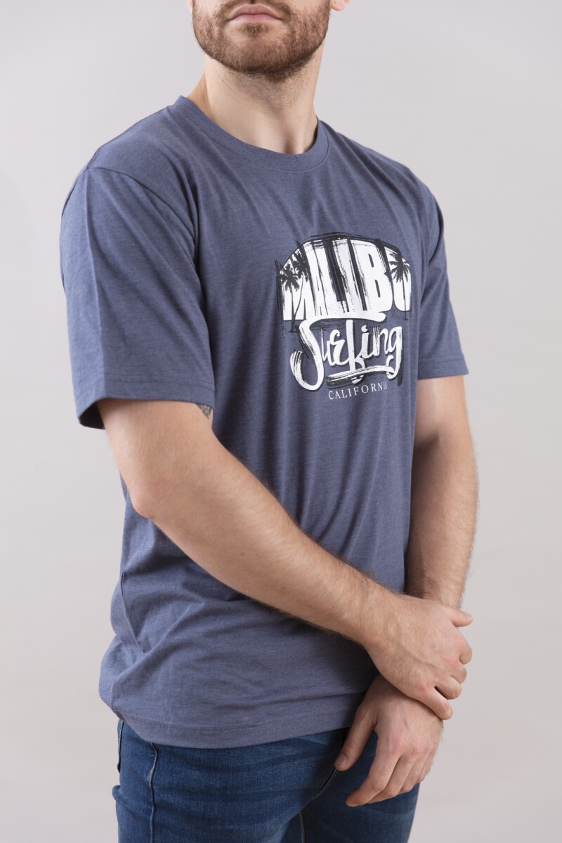 SNAKE T-SHIRT PRINT - BLUE 