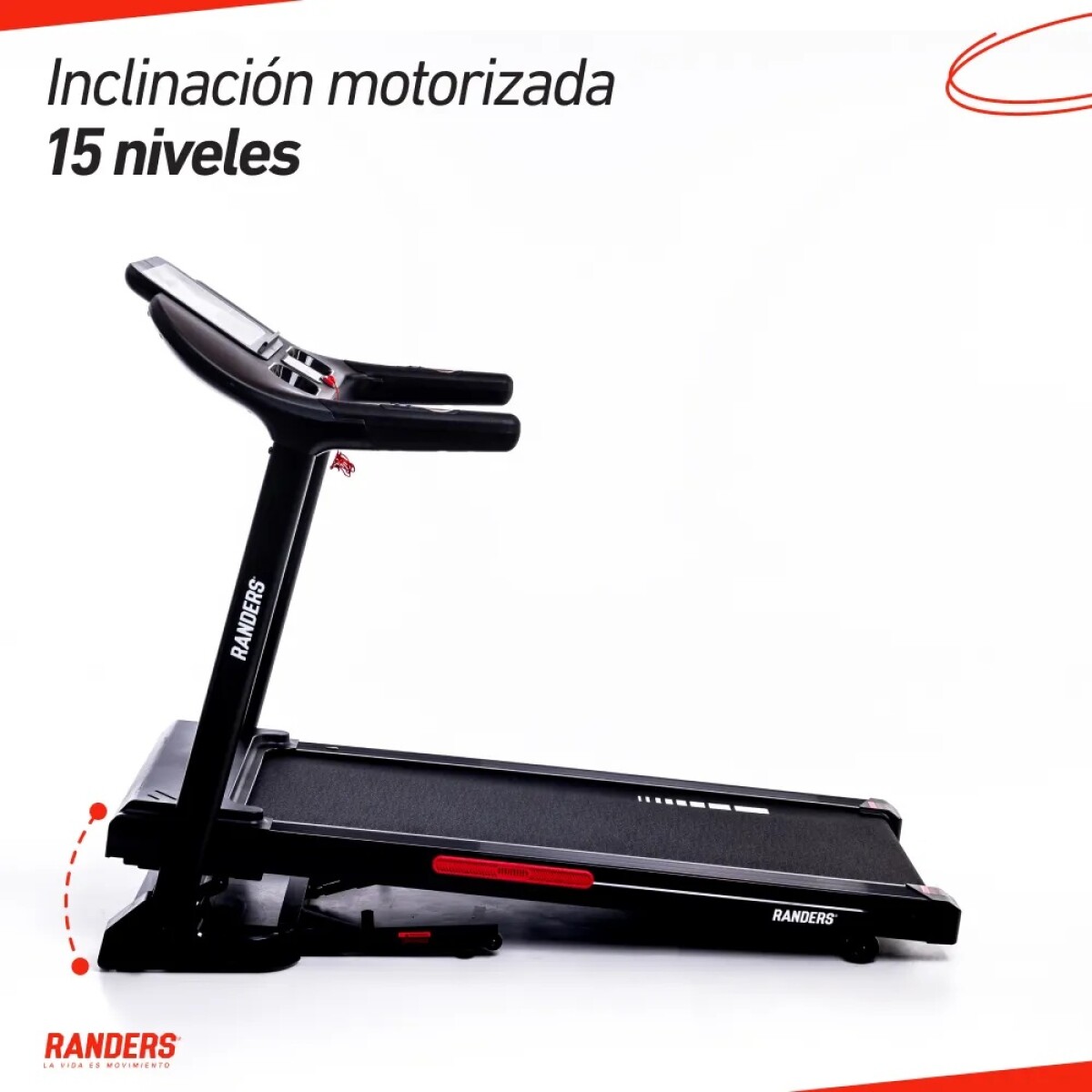 (ARG-780-X)Caminadora Randers 2.5HP 20 km/h incli eléctrica 