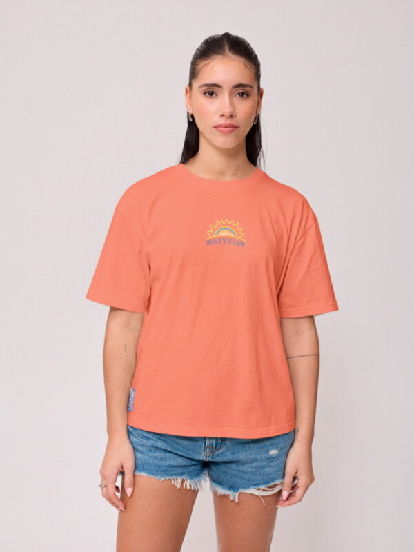 T-SHIRT SOLAT RUSTY Coral