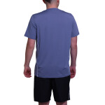 Fila remera manga corta match azul granito /blanco Hombre Azul-Blanco