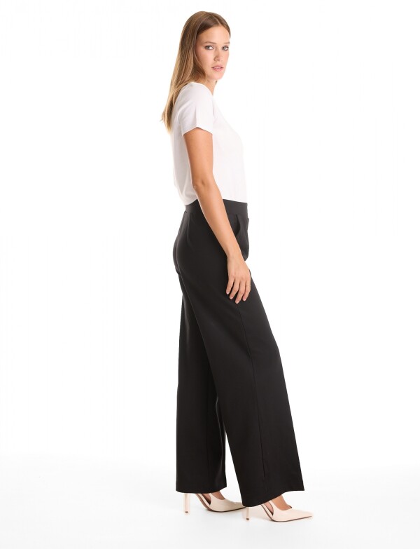 Pantalon Wide Leg NEGRO