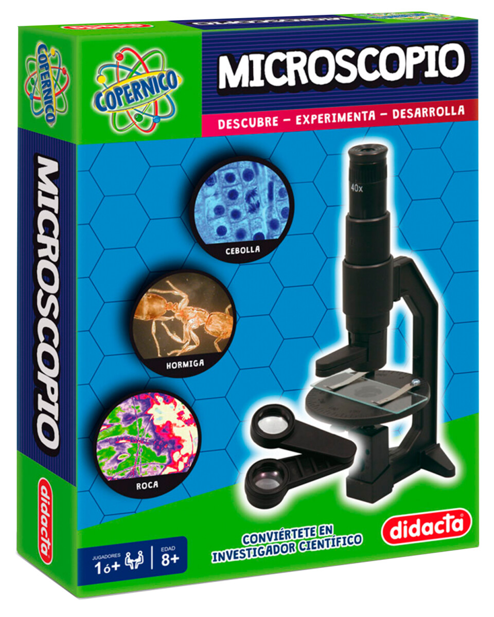 Microscopio funcional de juguete Didacta con accesorios 