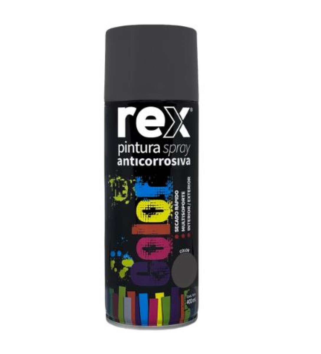 Pintura Aerosol Spray Anticorrosiva Secado Rápido - Gris 