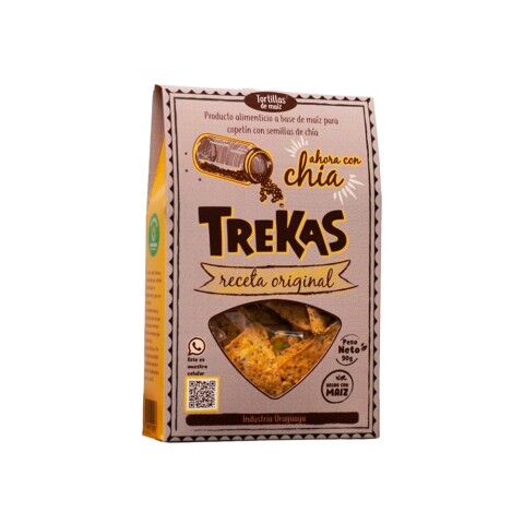 Nachos con Chía 90 g Trekas Nachos Trekas Chia 90g