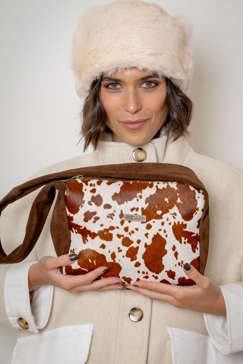 Cartera bohemia Pelo vaca