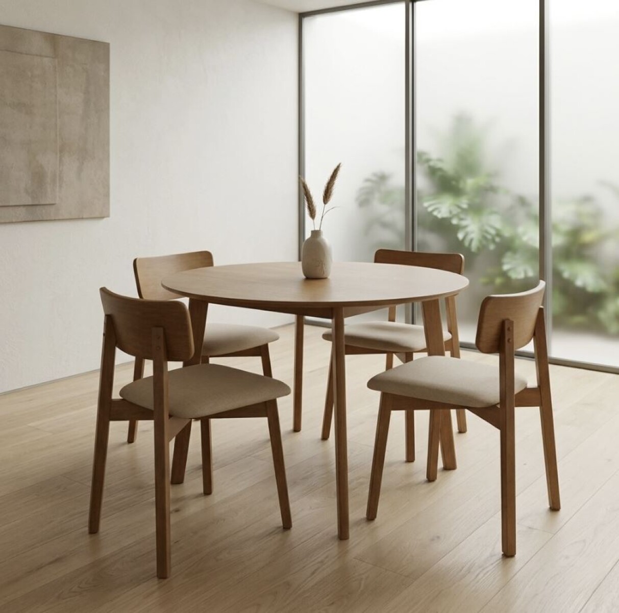 Juego De Comedor Redondo 4 Sillas RT941890 
