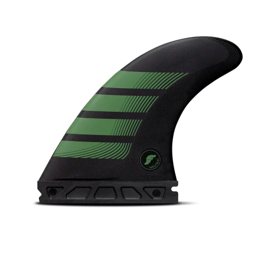 Quilla Futures F8 Alpha Large Carbon/Olive Tri Fins Quilla Futures F8 Alpha Large Carbon/Olive Tri Fins