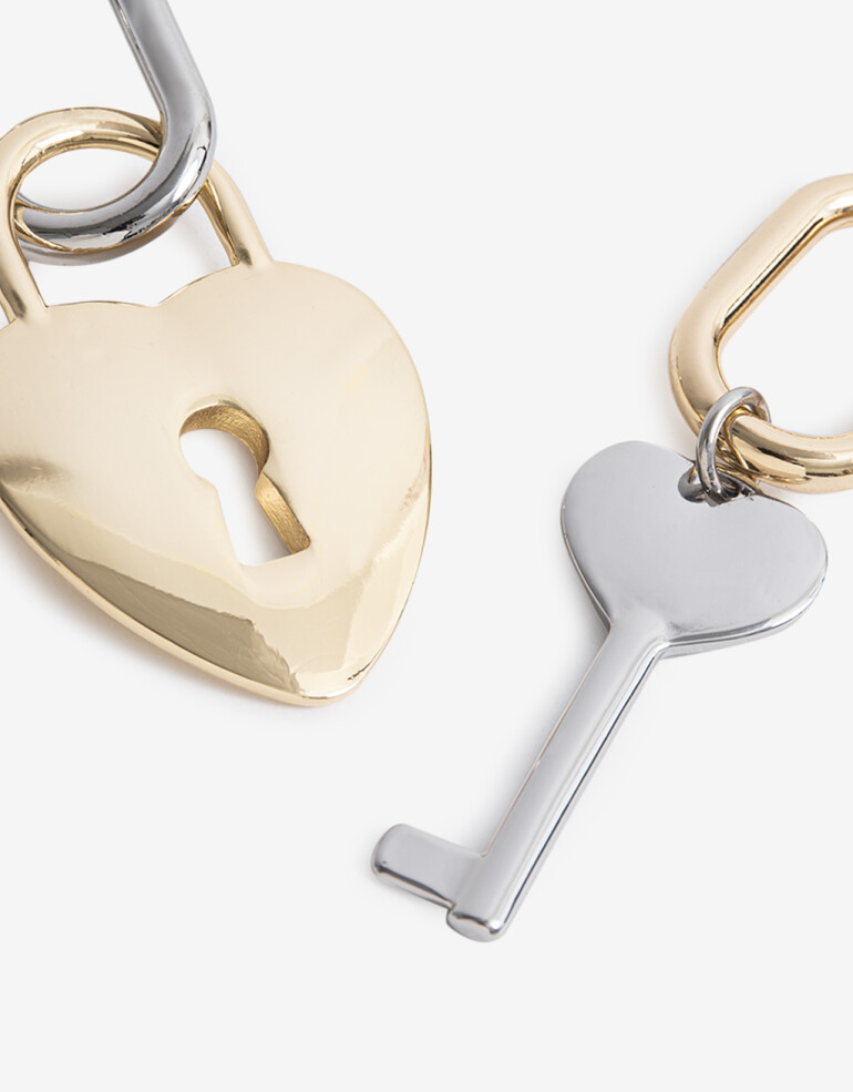 Llavero Metal Set De Llaveros Biplating - Combinacion Bicolor