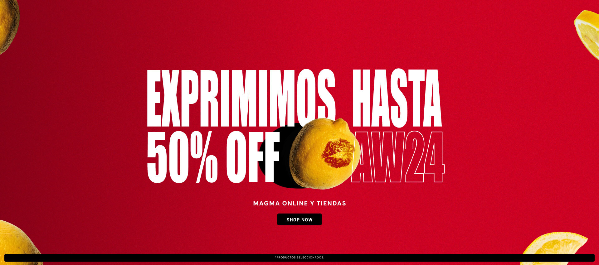 Exprimimos Hasta 50% OFF INV24