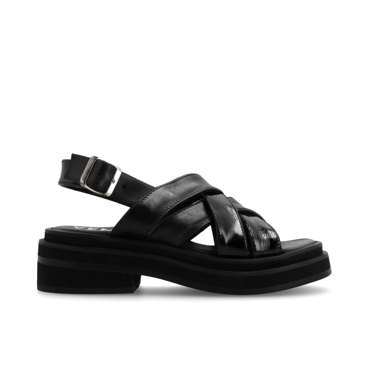 SANDALIAS VENET - CUERO LIBRIZZI - NEGRO 