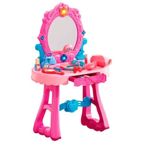Set Tocador Infantil Maquillaje Y Peluquería C/banco Set Tocador Infantil Maquillaje Y Peluquería C/banco