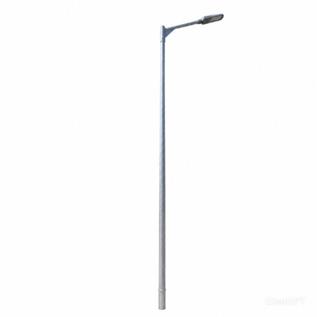POLE6 Columna 6mt con Brazo Gris