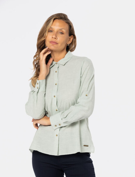 CAMISA DE LINO Verde