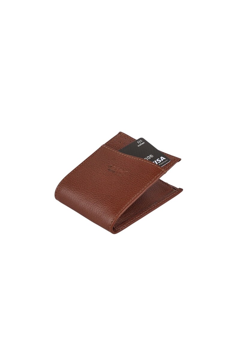 Billetera con triple tarjetero Marron