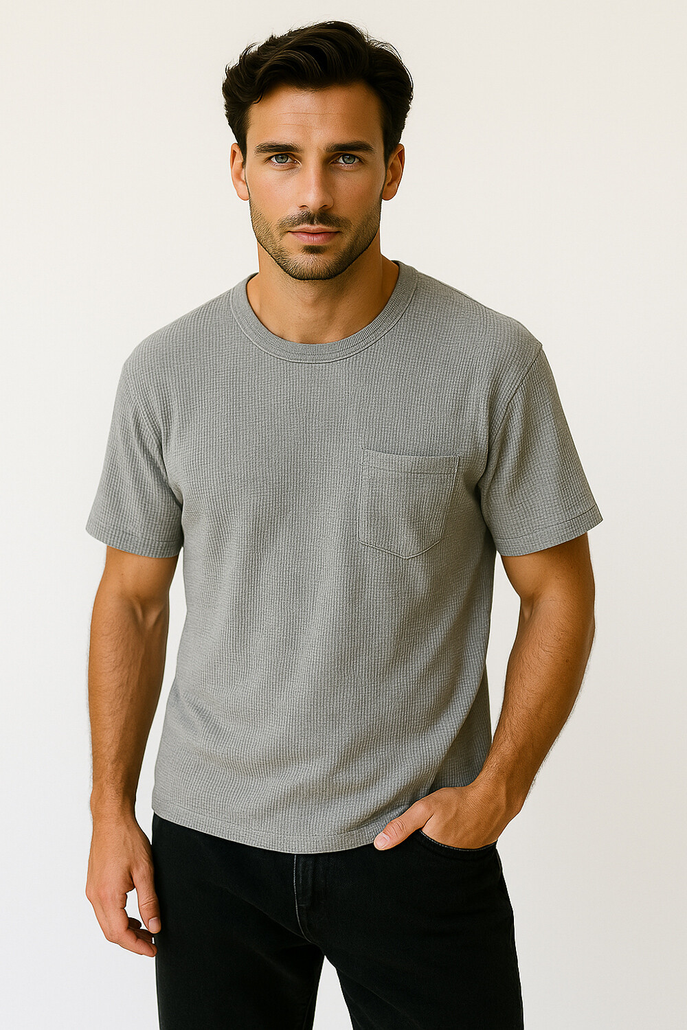 Remera Evereldo Gris Claro