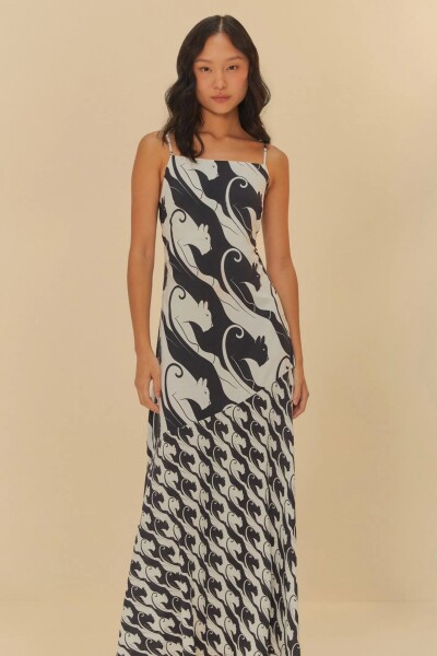 VESTIDO PANTERAS Negro