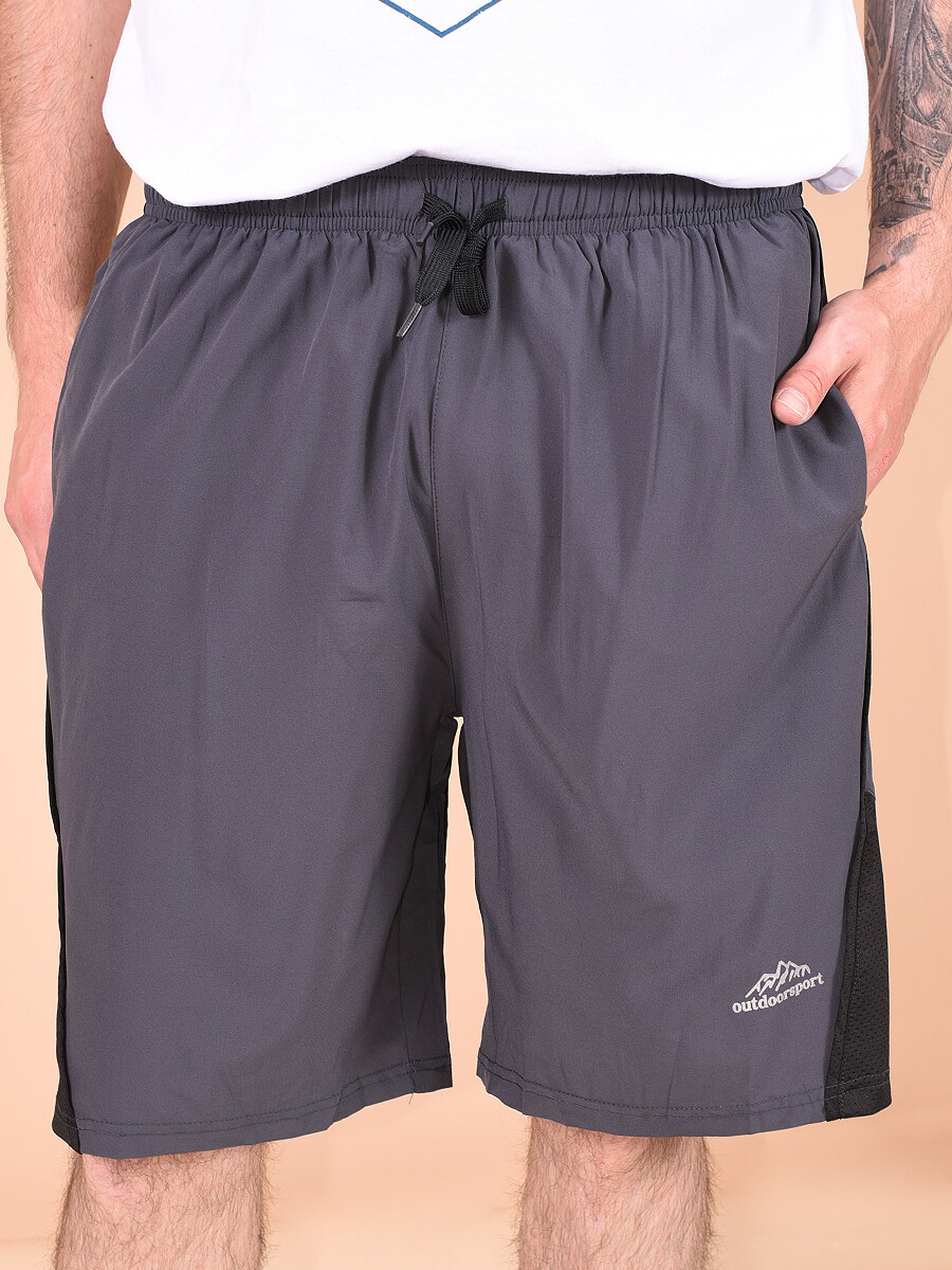 SHORT FITNESS STRONG - GRIS OSCURO 