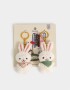 Llavero Peluche Set De Dos Llaveros De Conejitos De Peluche Para Compartir - Combinacion Multicolor