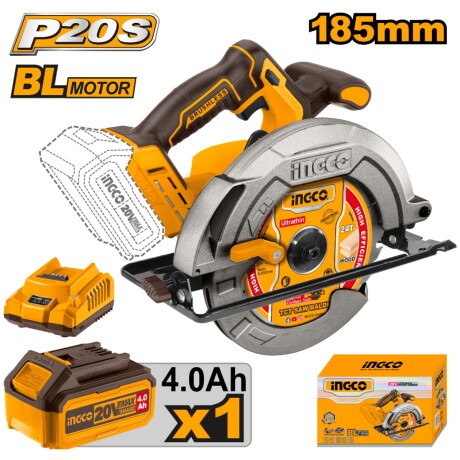 Sierra Circular a Bateria Ingco CSLI18511 20V Bat Crg 001