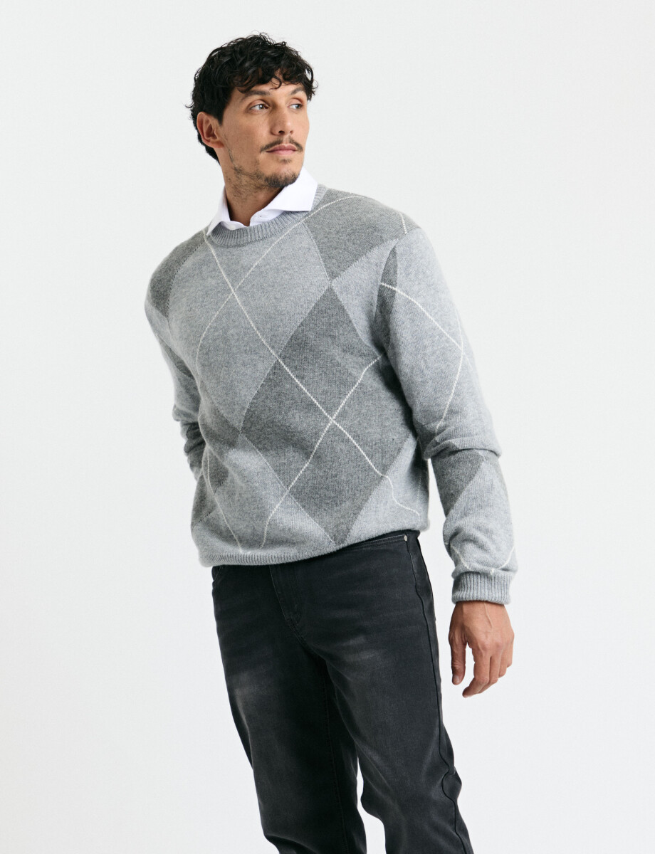 470752 SWEATER HARRY Gris Medio