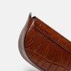 Bandolera The Circle En Cuero Grabado Croco Cuoio