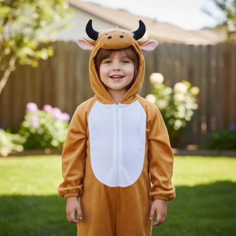 Outlet Disfraz infantil de Vaca o Toro - talles S, M, L Outlet Disfraz Infantil De Vaca O Toro - Talles S, M, L